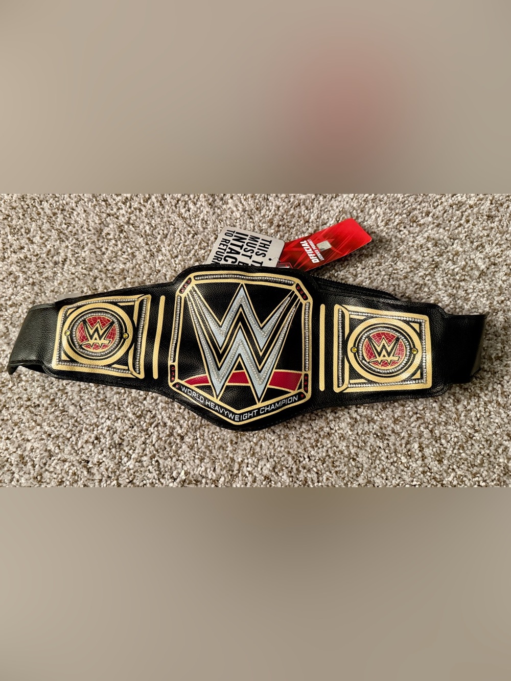 FUN WWE Champion Belt Black Fanny (Waist) Pack - Wrestling Accessory Gift - NEW